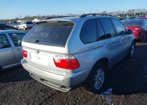 2004 BMW X5 3.0I z USA, uszkodzony, nr VIN 5UXFA13544LU39158